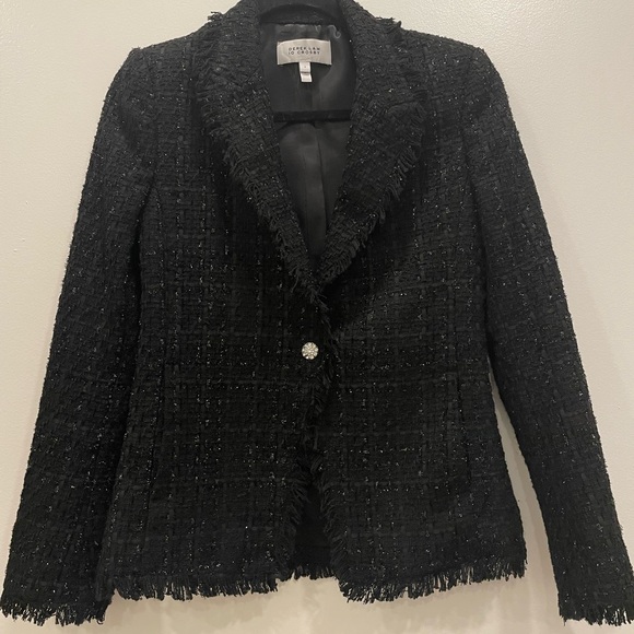 Derek Lam 10 Crosby Adelaide Fringe Bias Jacket - Picture 2 of 5